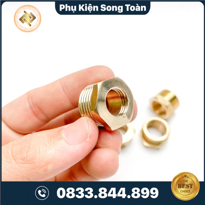 Cà Rá Ren trong 13 – Ren Ngoài 21 , Lơ Ngược 1/2 x 1/4 – Đồng Thau